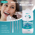 (Preorder) Cofoe Dental Stainless Steel Tartar Removal Tool - Tweezers, Intraoral Mirror, Dental Sickle Scaler, Shovel Scaler for Stain Removal, Tooth Cleaning Kit. 