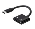 2 in 1 Type-C and 3.5mm Cable for Android Dual Aluminum Splitter. 