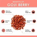 Organic Sun Dried Goji Berry 250g, Wolfberry, Antioxidant Nourish. 