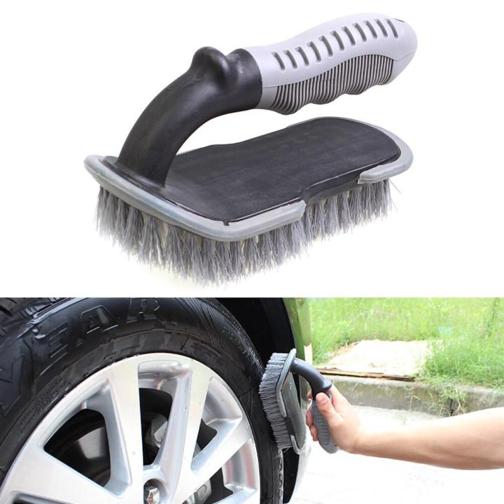 U Type Handheld Soft Bristle Washing Brush Vehicle Tire Cleaning Durable Tire cleaning brush