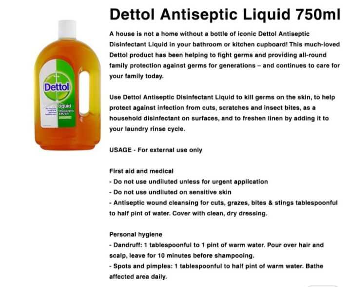 Dettol Antiseptic Liquid Indonesia Made Thailand Import 750ml