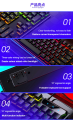 104 Key V4 Mechanical feel Keyboard USB  Wired LED Backlit  YINDIAO  Gaming Mechanical feel Keyboard. 