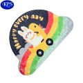 Moon Shape Soft Fur Foot Mat (L size). 