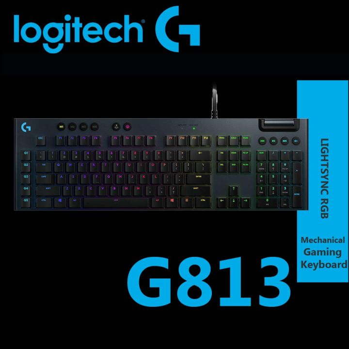 Logitech%20G813%20RGB%20Mechanical%20Gaming%20Keyboard%20(Clicky)%20/%20Gaming%20Keyboard%20/%20Keyboard%20/%20RGB%20Keyboard%20-%20Image%208