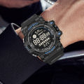 (Preorder) LIGE FOXBOX Men's Fashion Watch,5ATM Waterproof Luminous Sports Jam Tangan Digital Week Calendar Quartz Watch + Box အမျိုးသားဝတ်လက်ပတ်နာရီ. 