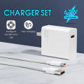(Preorder) Xiaomi 67W Charger Set Fast Charger Charging Cable Set Fast and Safe Charging Type-C USB-A Charger Kit ဖုန်းအားသွင်းကြိုး. 