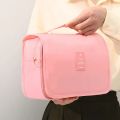 Multifunctional Foldable Hook Bag Waterproof Toiletry Bag with ple Compartments for Business and Gym. 