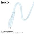 Hoco X97 Crystal color silicone charging data cable iP. 