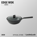 CAW2811 LOCK & LOCK EDGE WOK IH 28CM-BLACK-CN-2-AL. 