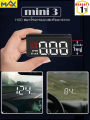 (Preorder)OBD2 HUD mini 3 New model Smart Gauge Radiator temperature Speed ​​Battery voltage Set reminder Delete warning light code. 