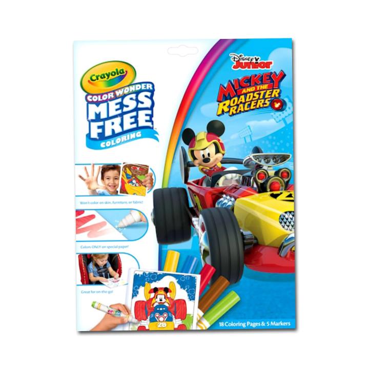 CRAYOLA Color Wonder - Album Da Colorare Mickey Mouse Roadster Racers Con 5 Pennarelli Invisibili - 3