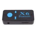 Car Bluetooth audio receiver Bluetooth hands-free calling X6 Bluetooth adapter can be inserted TF card portable playback. 