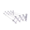 Wall-Mounted Aluminium Clothes Drying Rack (နံရံကပ် အလူမီနီယမ် အဝတ်တန်းစင်). 