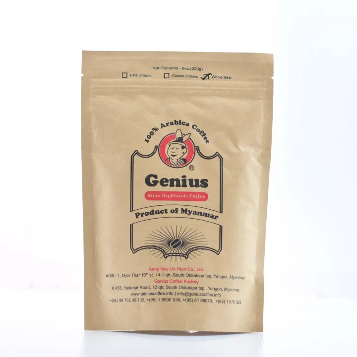 Genius%20Coffee%20100%25%20Arabica%20(whole%20bean)%20220g%20-%20Image%202