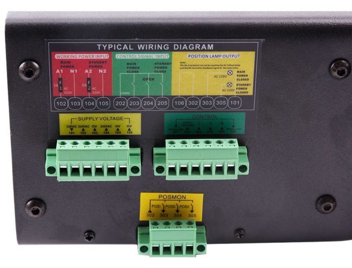 ATS 100A 4Pole Automatic Transfer Switch Panel Dual Power Distribution ...