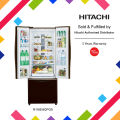 Hitachi Refrigerator R-WB560PG9 (Glass Brown). 