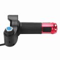 Durable 12-84V E-Bike Throttle Grip Set Long Cable Twist Handlebar LED Voltage Display Throttle Digital Display with Key Lock Throttle with Digital Display and Lock for Electric Scooter,Electric Bicycle,Motorbike. 