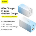Baseus 65W GaN5 Pro Charger Quick Charge 4.0 3.0 Type C PD USB Charger Portable Fast Charger For Laptop Tablet Phone. 