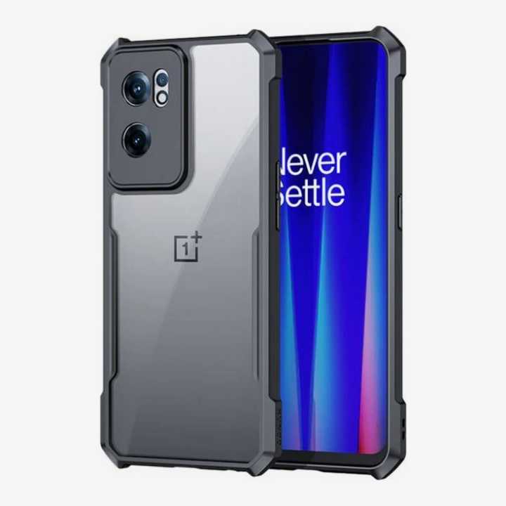 Oneplus%20Nord%20CE%202%205G%20-%20Transparent%20Bumper%20Case%20Cover%20-%20For%201+%20Nord%20Ce2%20(Black)%20-%20Image%202