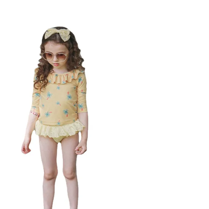 2025%20Summer%20Strawberry%20Shan%20Korean%20Children's%20Wear%20Kids%20Girls%20Foreign%20Split%20Hooded%20Swimsuit%20Set%20In%20Stock%20-%20Image%205