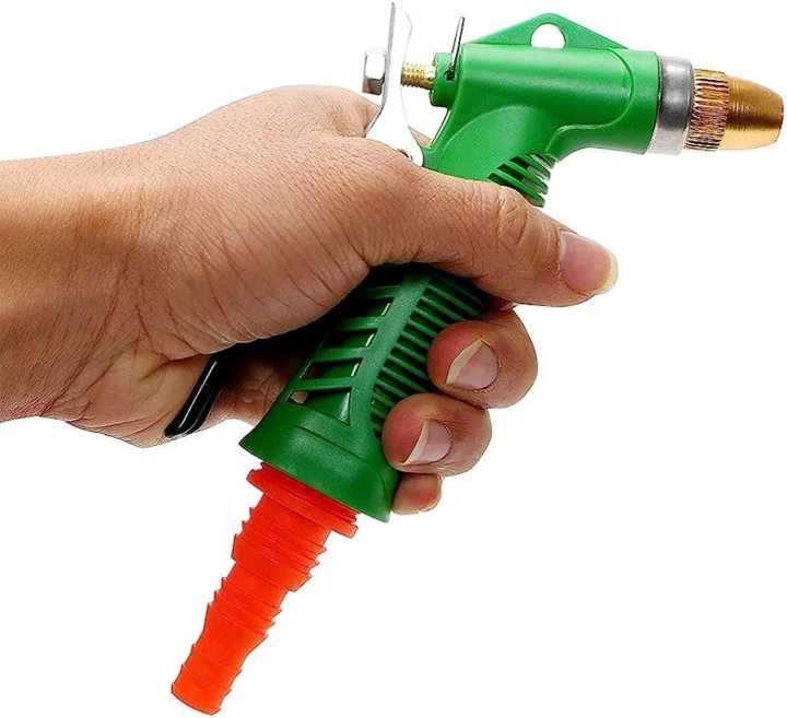 Water Spray Gun Metal Trigger and Brass Nozzle High Pressure | Multipurpose Easy Grip Water Spray Gun With Water Flow Control