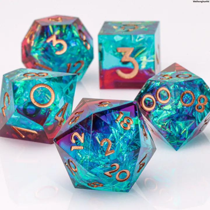 Weihonghunfei%E3%80%902025%20Version%E3%80%91%20Set%20Dice%20Resin,%20Resin%20DnDD,%20Dragon%20and%20Applicable,%20D%20Make%20Handmade%20Resin%20Polyhedron%20D%20Dice%20Set%20in%20Dungeon%20D%20and%20Dice%20with%20Sharp%20Edge%20Dice%20Green%20Affordable%20-%20Image%209