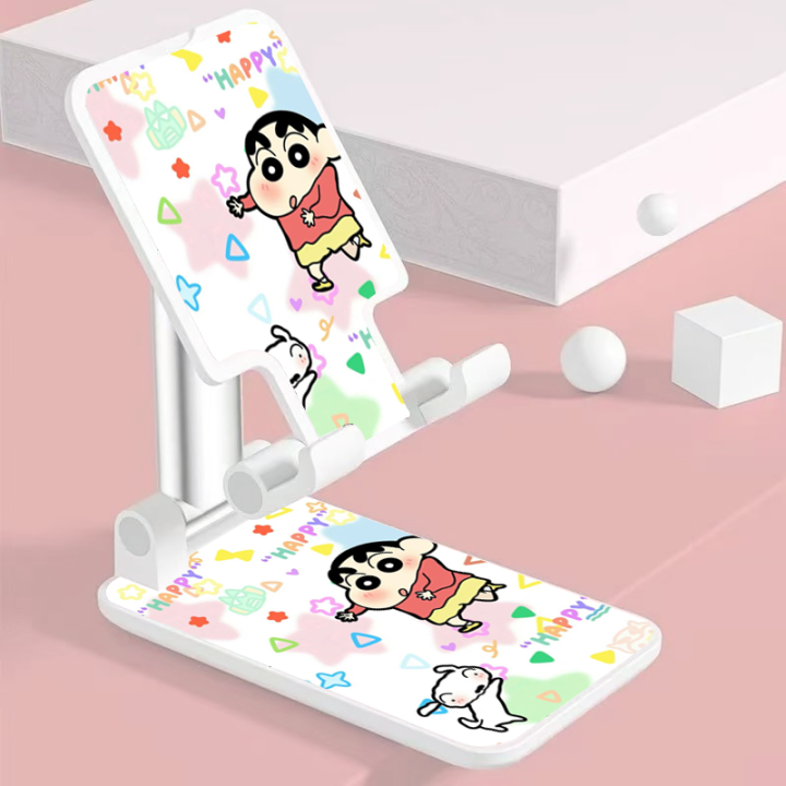 Crayon%20Shinchan%20Desktop%20Mobile%20Phone%20Stand%20Suitable%20For%20IPhone%20IPad%20Cartoon%20Cute%20Lift%20Stand%20Multi-function%20Folding%20Stand%20-%20Image%204