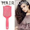 Sutuiying 2pcs/set hair brush Hollow Multi Teeth Comb Diamond Fluffy High Portable Head Top Tool Dry Dual Massage Scalp Hairdressing tools. 