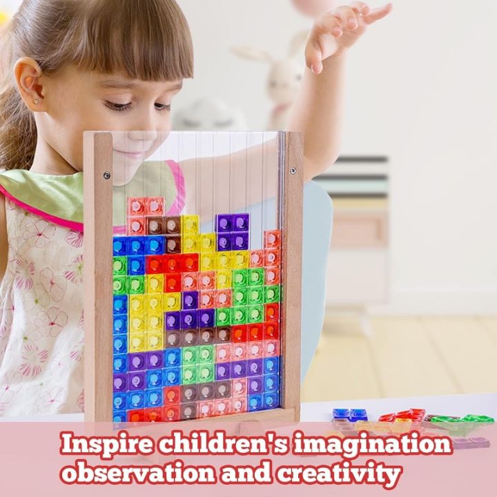 Wooden%20Blocks%20Puzzle%20Brain%20Teasers%20Toy,%20Intelligent%20Colorful%203D%20Plastic%20Blocks%20Game%20with%20Vertical%20Wood%20Frame%20Game%20Board,%20Tangram%20Educational%20Montessori%20Toys%20Gift%20for%20Kids%20Age%204-8%20Years%20Old%20-%20Image%203