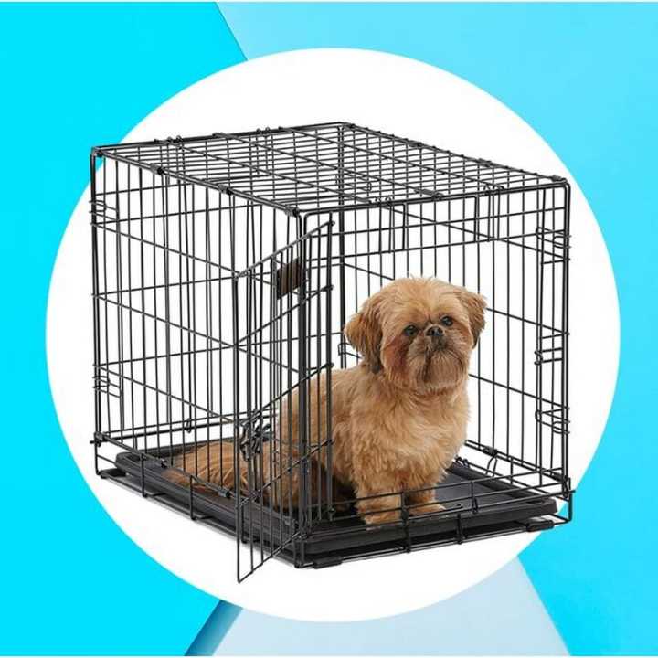 Folding Metal  Pet Cage for Dogs - Medium Size