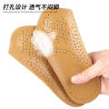 Adjustment Yellow Leather Arch Flat Foot Insoles Men and Women Invisible Anti-Slip Thickened Half Pads. 