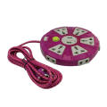 Circular Round Multiplug Portable Heavy duty Extension Cord (Board/ Socket) - 10 ways socket and 2 USB ports - CH. 