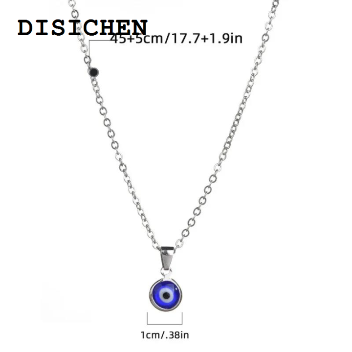 DISICHEN%20Portable%20Turkey%20Evil%20Eye%20Charms%20Necklace%20for%20Woman%20Blue%20Round%20Pendants%20Couple%20Chain%20Necklaces%20Lucky%20Jewelry%202023%20Fashion%20Friendship%20Gift%20-%20Image%206