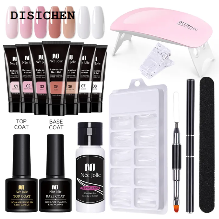 DISICHEN%20Affordable%20Poly%20UV%20Gel%20Kit%20All%20for%20Manicure%20Gel%20Nail%20Extension%20Set%20Slip%20Solution%20Builder%20Acrylic%20Gel%20Polish%20Nail%20Art%20Tool%20Design%20Fingertips%20-%20Image%202