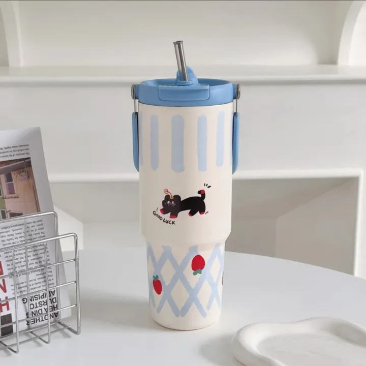 Portable%20900ML%20Thermal%20Mug%20With%20Straw/Handle%20Large%20Capacity%20Straw%20Cup%20201%20Stainless%20Steel%20Vacuum%20Cup%20-%20Image%209