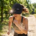 Sun Protection Rechargeable Solar Fan Hat Breathable Solid Color Rechargeable Cooling Baseball Cap Lightweight Cloth Sunshade Hat for 3.7V600mAh Summer. 