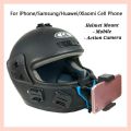 Helmet Chin Mount For Mobile Phone And Gopro Motorcycle Strap Holder. 