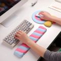Gaming Mouse Pads Slow Rebound Lollipop Wrist Mouse Pad Non-Slip Comfort Wrist Support Mouse Pad Creative Soft Keyboard Hand Cushion Student. 