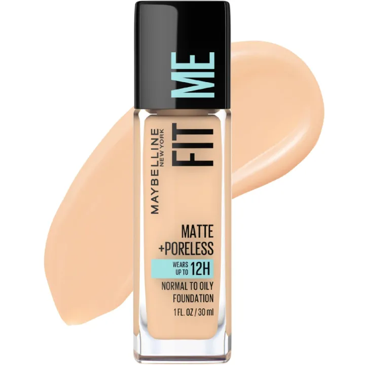 Maybelline Fit Me Matte & Poreless Foundation Shade 120 Classic Ivory 30ml
