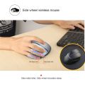 Wireless Vertical Mouse 2.4G Ergonomic Vertical Gaming Mouse 6-Button Design Aluminum Alloy Side Scroll Wheel Anti-Mouse Hand 10m Wireless Reception. 