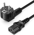 Power cord cable, devices power cable grounded plug C13 bus 1.5m for PC Monitor Computer Printer etc.. 