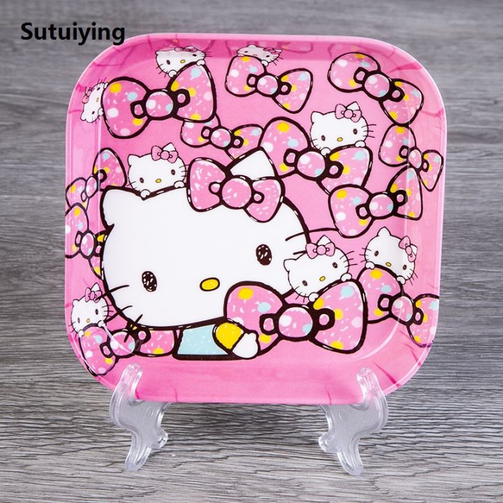 Sutuiying%20Cute%20Sanrio%20Hello%20Kitty%20Kuromi%20Fruit%20Tray%20Plastic%20Anime%20Dessert%20Hot%20Selling%20Plate%20Kitchen%20Plates%20children%20Snacks%20Cartoon%20Kids%20Dining%20Plates%20-%20Image%204