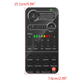 K9 Voice Changer Live Sound Card 12 Electric Tones Microphone Live Broadcast Sound Card for MobilePhone Computer PC Spare Parts. 