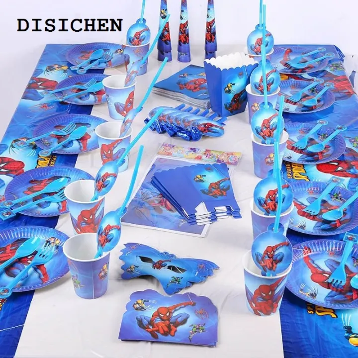 DISICHEN%20Luxury%20SpiderMan%20Birthday%20Party%20Decorations%20For%20Kids%20Latex%20Aluminum%20F%20Balloons%20Spider%20Theme%20Event%20Supplies%20Disposable%20Tableware%20-%20Image%206