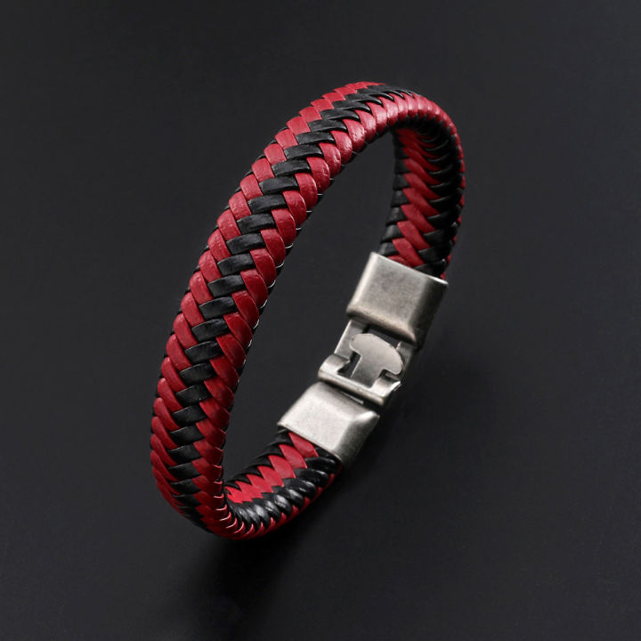 %E3%80%90Exclusive%20Offer%E3%80%91New%20Style%20Bracelet%20Men's%20Summer%202021%20Charm%20Woven%20Leather%20Bracelet%20Multi-color%20Pattern%20Alloy%20Hidden%20Buckle%20Bracelet%20for%20Women%20-%20Image%202
