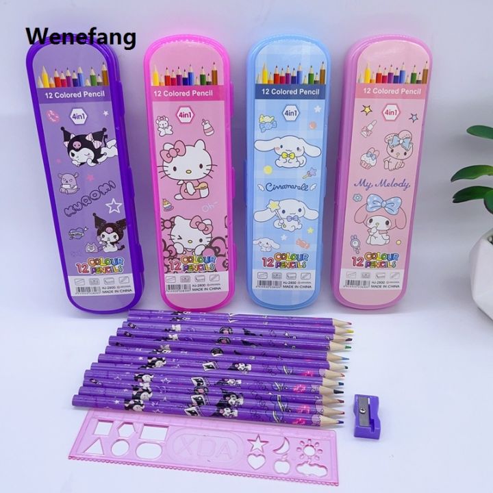 Wenefang%20Sanrio%20Cinnamoroll%20Colored%20Pencils%20Set%20Anime%20Cartoon%20Kuromi%20Hello%202025%20Kitty%20Patterns%20Natural%20Wood%20Colored%20Pencils%20Drawing%20Pencils%20-%20Image%202
