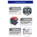 DIY V8 Engine Model Assembly Kit Eight Cylinder Engine Model Building High-Tech Educational Experiment Toy Gift. 