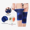 Elastic Knee Support / Knee Brace / Knee Guard / Knee Cap For Sports And Pain Relief (Free Size) (Blue). 