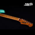 Jet Guitars JS 400 SFG HSS Roasted Maple Sea Foam Green w/ Gigbag. 