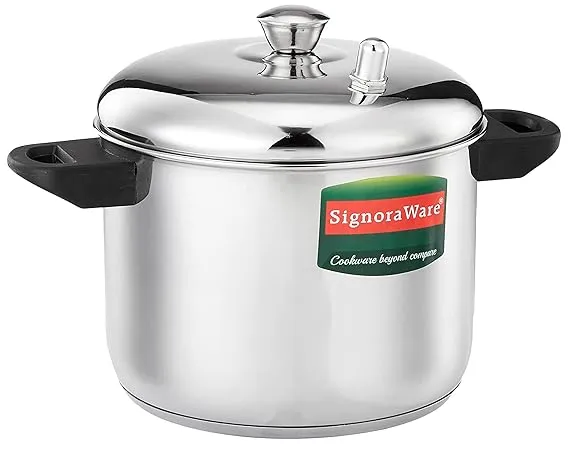 SignoraWare%20Modern%20Stainless%20Steel%20Idli%20Cooker%20with%20Sandwich%20Bottom%20(Induction%20and%20Gas%20Stove%20Compatible%20Idli%20Maker)%20(Silver,%2016%20Idlies)%204-Plates,%20Silver%20code-3128%20-%20Image%202